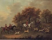 John Nost Sartorius Entering The Woods,A Hunt oil painting on canvas